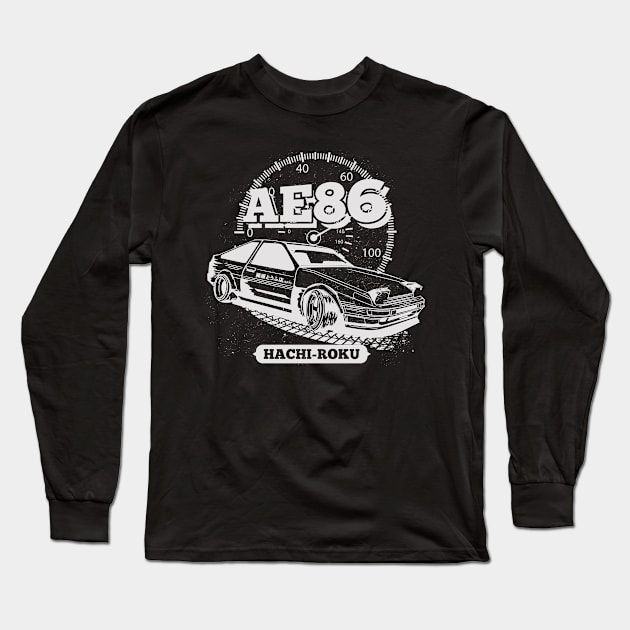 Legendary Hachi Roku AE86 Long Sleeve T-Shirt by Cholzar